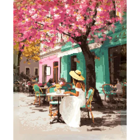 (Nicht mehr lieferbar) Diamond Painting mit Keilrahmen "Blühender Tag" 40x50 cm DP435