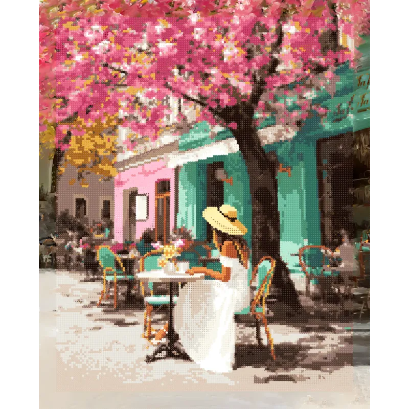 (Nicht mehr lieferbar) Diamond Painting mit Keilrahmen "Blühender Tag" 40x50 cm DP435