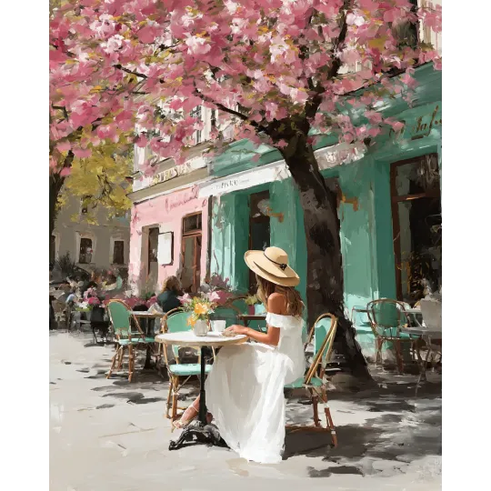 (Nicht mehr lieferbar) Diamond Painting mit Keilrahmen "Blühender Tag" 40x50 cm DP435