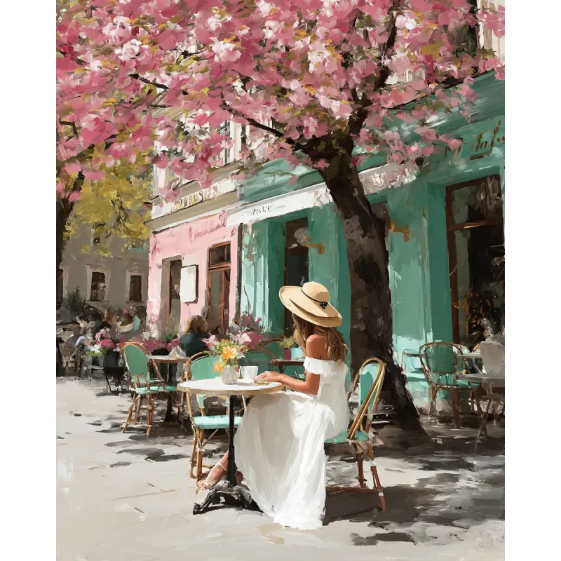 (Nicht mehr lieferbar) Diamond Painting mit Keilrahmen "Blühender Tag" 40x50 cm DP435