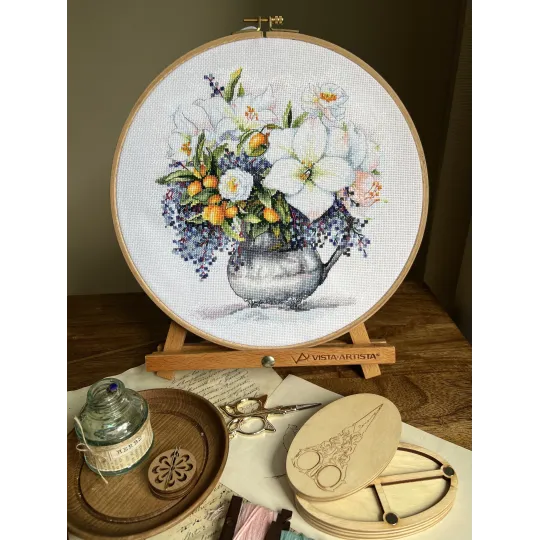 Kreuzstich-Set "Floral Etude" 23 х 24 cm SANTS-13