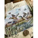Набор для вышивания крестом "Утки летят" 25,5 х 19,5 cm SANL-26