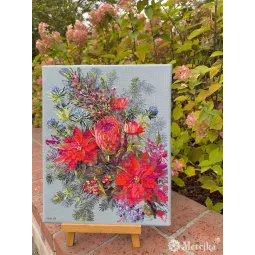 Kit de point de croix "Composition de Noël" 30x42 cm SK272