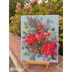 Kit de point de croix "Composition de Noël" 30x42 cm SK272