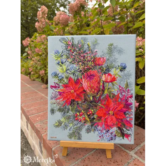 Kryželių siuvinėjimo rinkinys "Kalėdinis susitarimas" 30х42 cm SK272