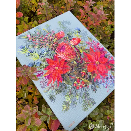 Kryželių siuvinėjimo rinkinys "Kalėdinis susitarimas" 30х42 cm SK272