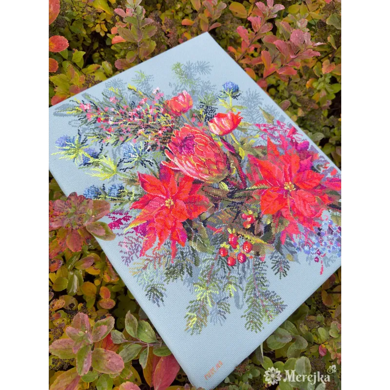 Kryželių siuvinėjimo rinkinys "Kalėdinis susitarimas" 30х42 cm SK272