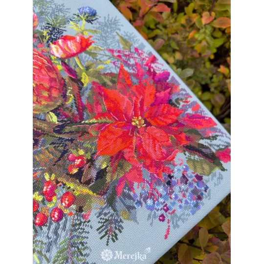 Kreuzstich-Set "Weihnachtsarrangement" 30х42 cm SK272