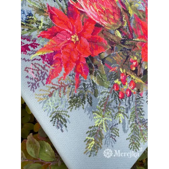 Kit de point de croix "Composition de Noël" 30x42 cm SK272