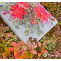 Набор для вышивания крестиком "Рождественская композиция" 30х42 см SK272