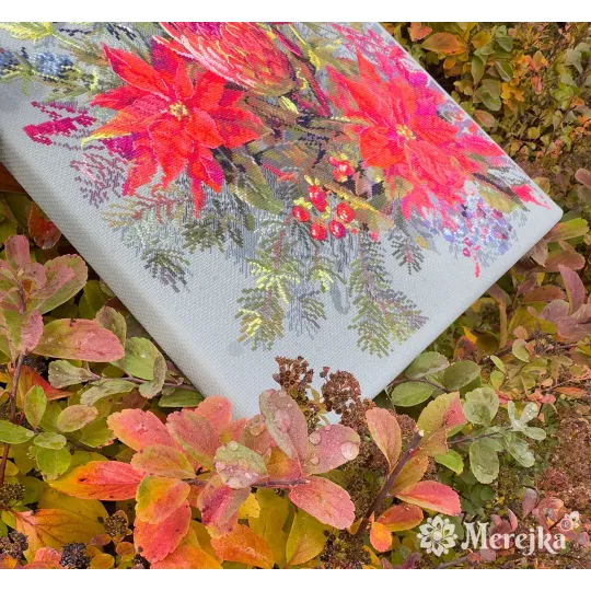 Kit de point de croix "Composition de Noël" 30x42 cm SK272