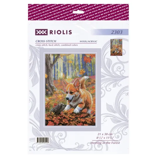 Cross Stitch Kit. "Meeting in the Forest" 21x30 cm SR2303