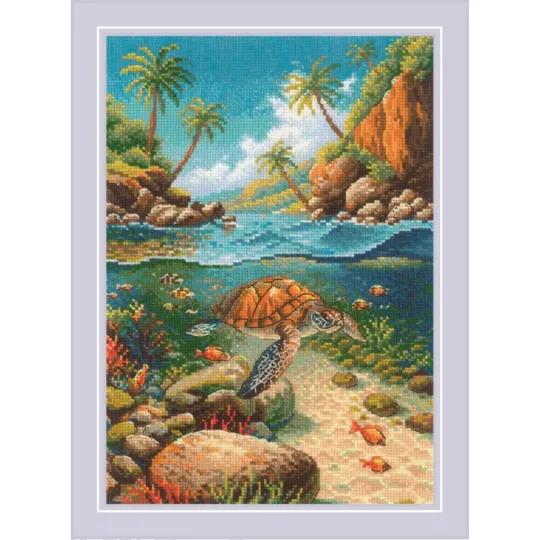 Kreuzstich-Set. "Unter Wasser" 21x30 cm SR2305