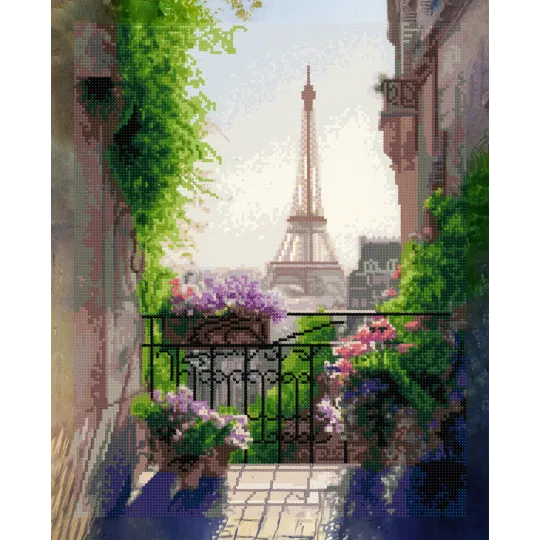 Diamond painting with subframe "Eiffel Tower" 40x50 cm DP429