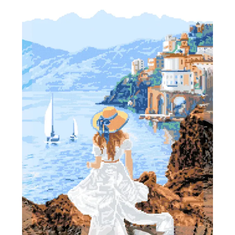 Peinture diamant avec châssis 40x50 cm Belle Vue DP400