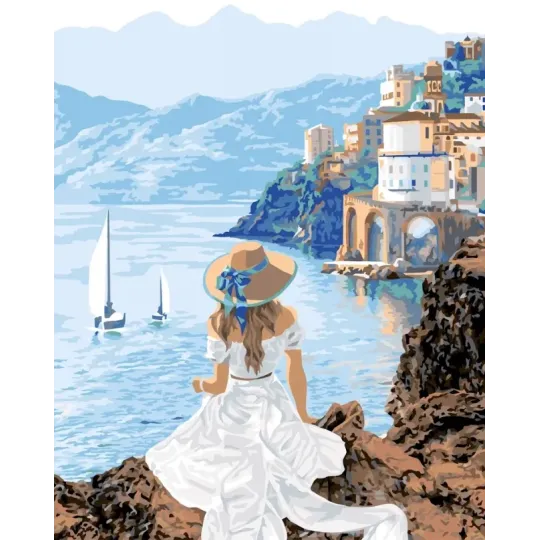 Peinture diamant avec châssis 40x50 cm Belle Vue DP400