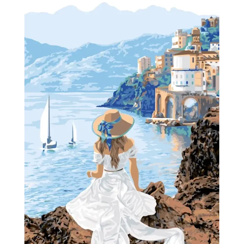 Deimantinis paveikslas su porėmiu 40x50 cm Gražus vaizdas DP400