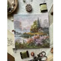 Kryželiu siuvinėjimo rinkinys "Rūko šalis" 19x19 cm SANK-69