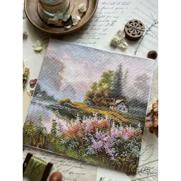 Cross stitch kit "Land of mists" 19x19 cm SANK-69
