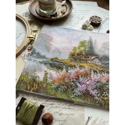 Cross stitch kit "Land of mists" 19x19 cm SANK-69