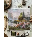 Kryželiu siuvinėjimo rinkinys "Rūko šalis" 19x19 cm SANK-69