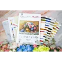 Kit Petit Point "Floraison Dorée" 30x21 cm SG723