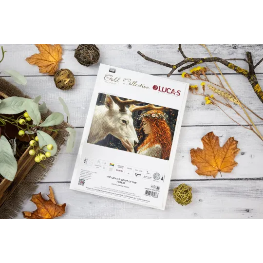 Kryželių siuvinėjimo rinkinys. „Švelnus miško dvasia“ 52 x 32 cm SB724