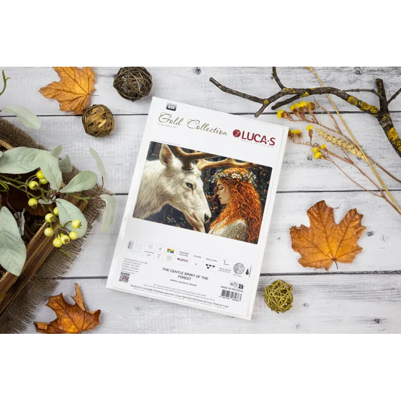 Kryželių siuvinėjimo rinkinys. „Švelnus miško dvasia“ 52 x 32 cm SB724