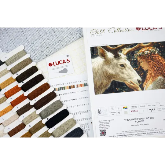 Набор для вышивания крестиком. "Нежный дух леса" 52 x 32 см SB724