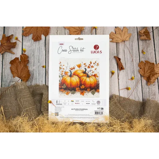 Kit de point de croix. "Citrouille d'automne" 19x18 cm SB1434