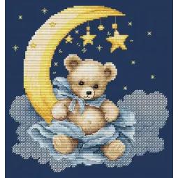 Cross Stitch Kit. "The Universe of a Teddy Bear" 16 x 16 cm  SB1436