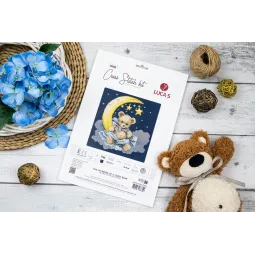 Cross Stitch Kit. "The Universe of a Teddy Bear" 16 x 16 cm  SB1436