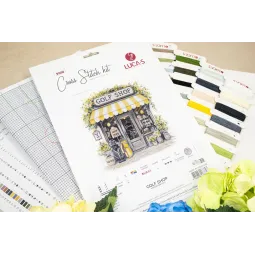 Набор для вышивания крестом. "Магазин для гольфа" 24 x 25 см SB1438