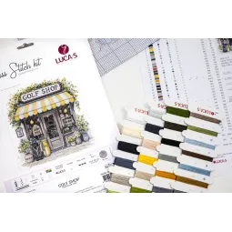 Cross Stitch Kit. "Golf Shop" 24 x 25 cm SB1438