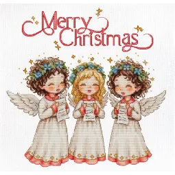 Cross Stitch Kit. "Angelic Song" 22 x 22 cm SB1437