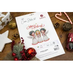 Kit de point de croix. "Chanson angélique" 22 x 22 cm SB1437