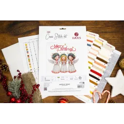 Cross Stitch Kit. "Angelic Song" 22 x 22 cm SB1437