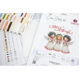 Cross Stitch Kit. "Angelic Song" 22 x 22 cm SB1437