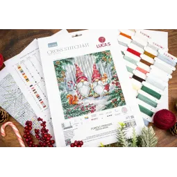 Набор для вышивания крестом. "Лесные друзья" 25 x 25 см SBU5096