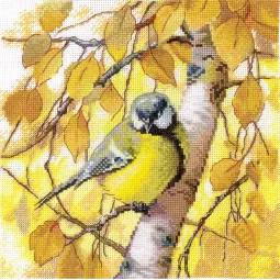 Kit de point de croix "Mésange" 19,5 х 19,5 cm SANS-76