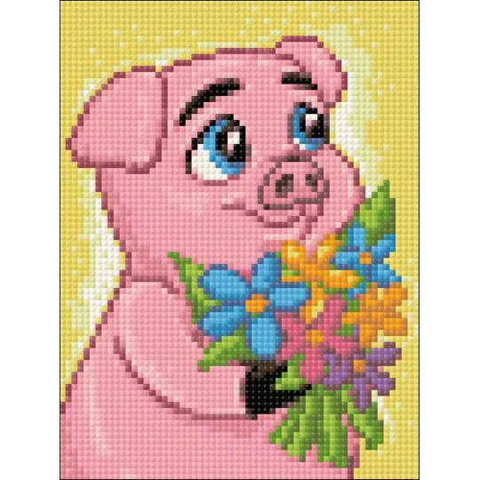 (D) Romantic Piggy  15*20 cm WD2294