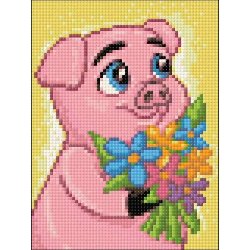 (D) Cochon Romantique 15*20 cm WD2294