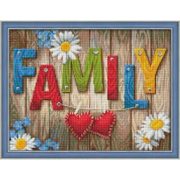 (Solde) Famille 40x30 cm AZ-1798