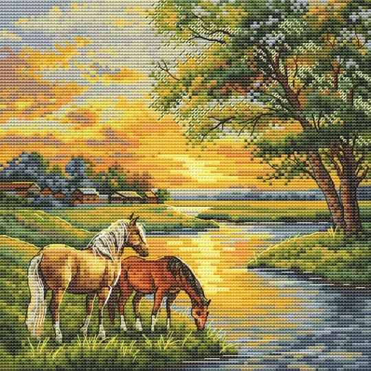 Cross stitch kit "Native lands" 19 х 19 cm SANR-58