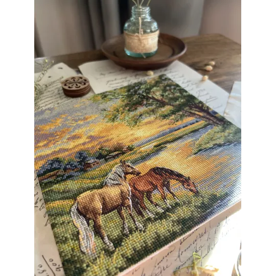 Cross stitch kit "Native lands" 19 х 19 cm SANR-58