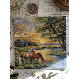 Cross stitch kit "Native lands" 19 х 19 cm SANR-58