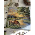 Cross stitch kit "Native lands" 19 х 19 cm SANR-58