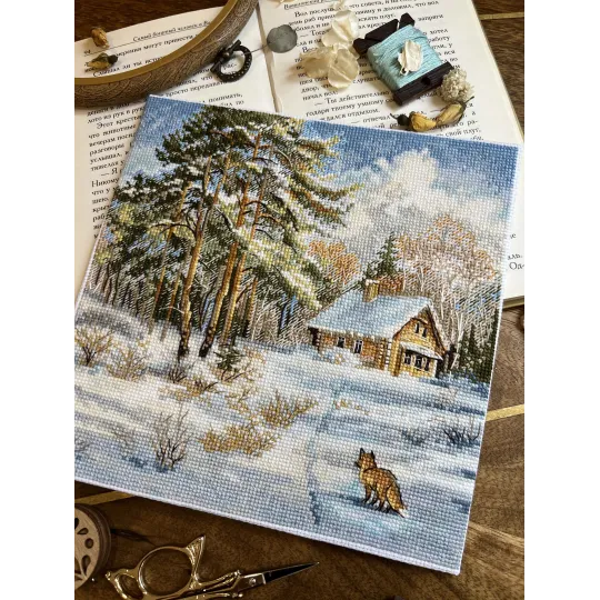 Kreuzstich-Set "Frost und Sonne" 19 х 19 cm SANM-42