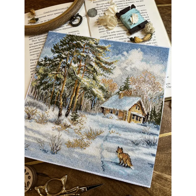 Kreuzstich-Set "Frost und Sonne" 19 х 19 cm SANM-42