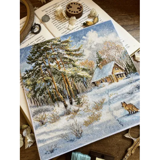 Kreuzstich-Set "Frost und Sonne" 19 х 19 cm SANM-42